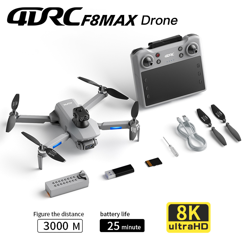 Drone Controller Screen - F8 MAX GPS 드론 전문가용 8K
