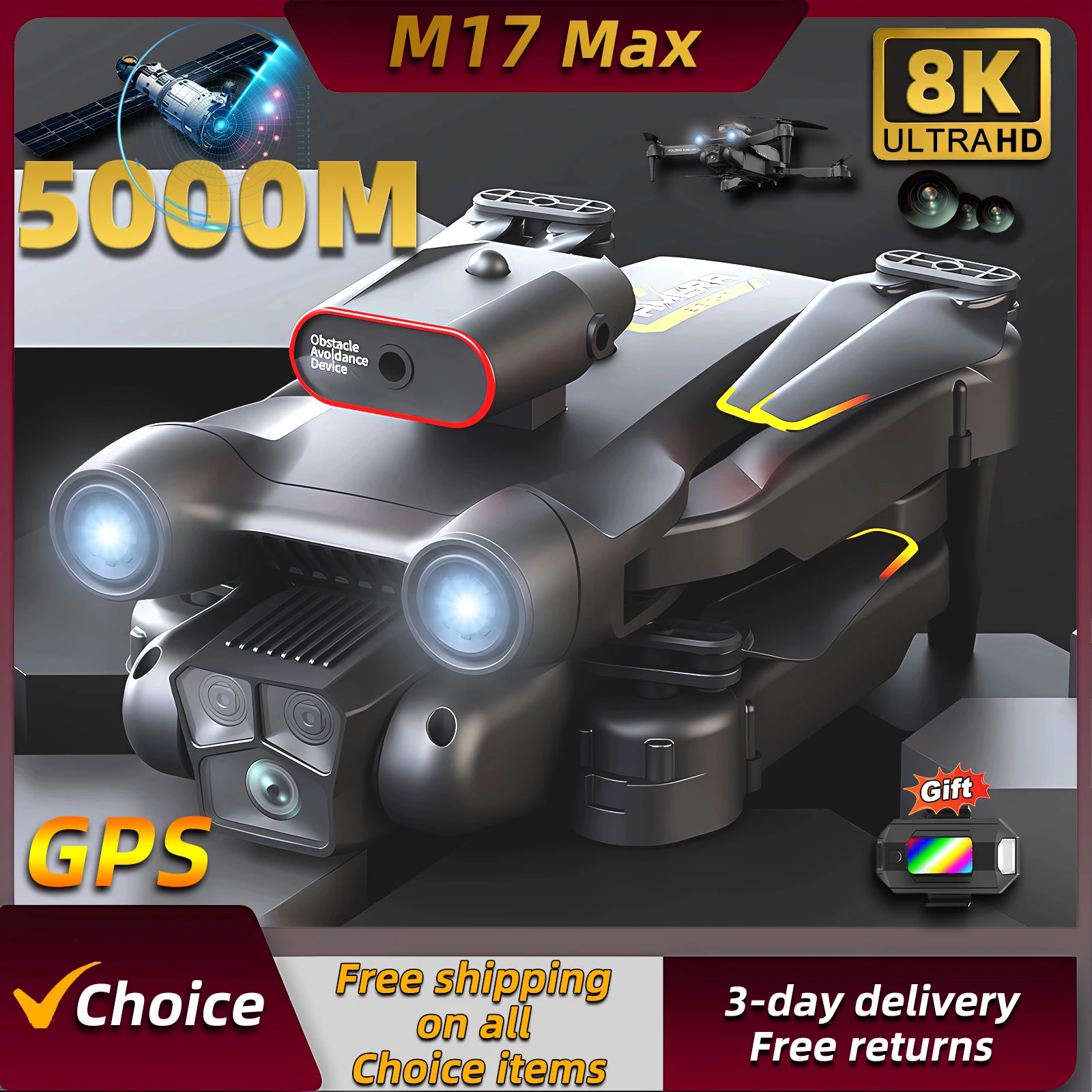 Drone Beacon Light - 새로운 M17 Max 드론 8K 전문가용