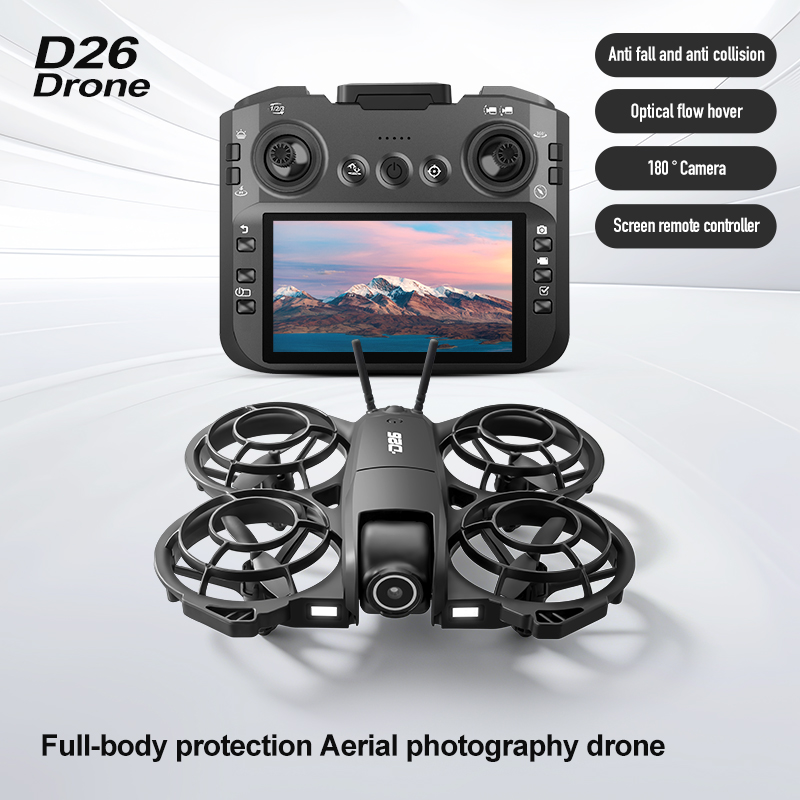 D26 드론 4K 항공 HD 180 °   카메라 드론 - Drone Controller Screen 리뷰 및 가격
